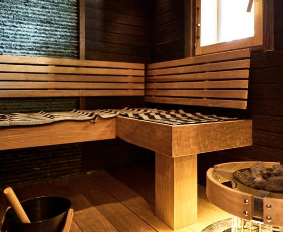 Private sauna
