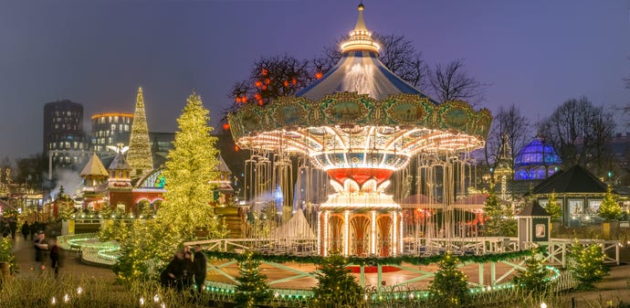 The gorgeous lights of Tivoli Gardens