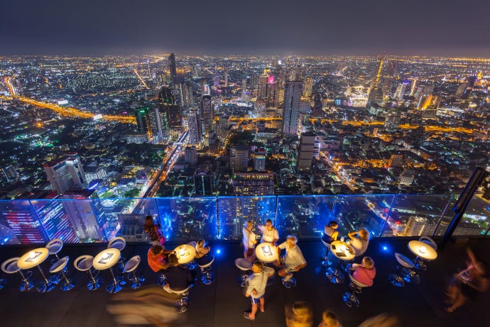 Rooftop drinks
