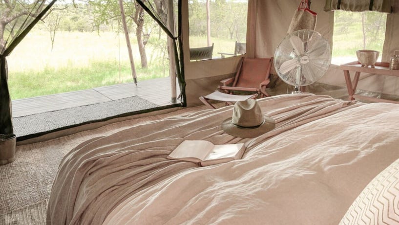 Wake up to views of the Serengeti
