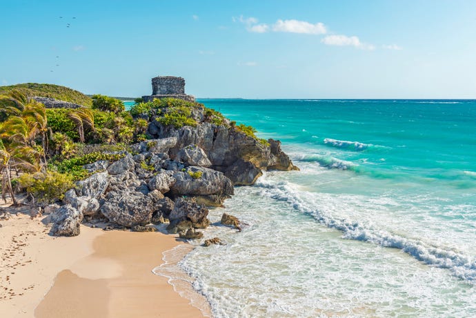 The beaches of the Riviera Maya 