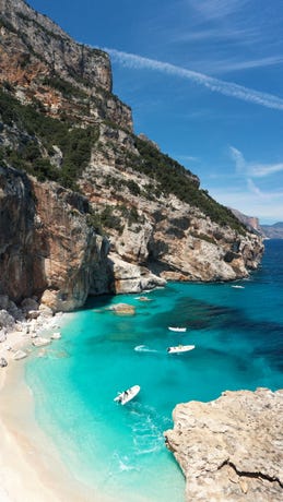 Beaches only accessible by boat